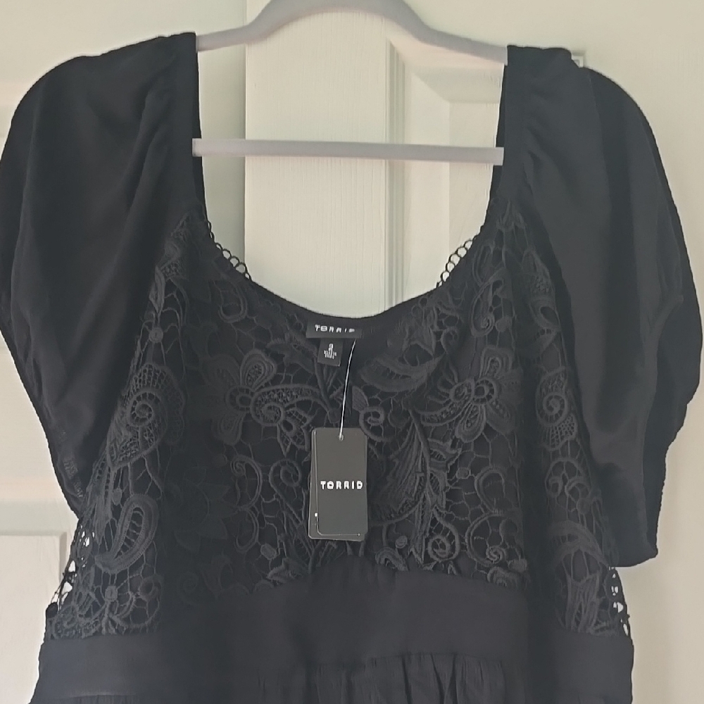 TORRID Black Lace Women's Top